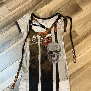 Stylish rocker chic mini dress